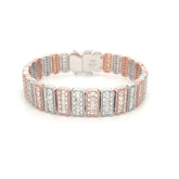 17.50 CT. Diamond Bracelet in Rose & White Gold 14K - White Carat - USA & Canada